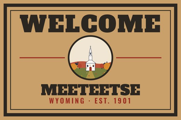 Meeteetse Welcome Doormat artwork detail