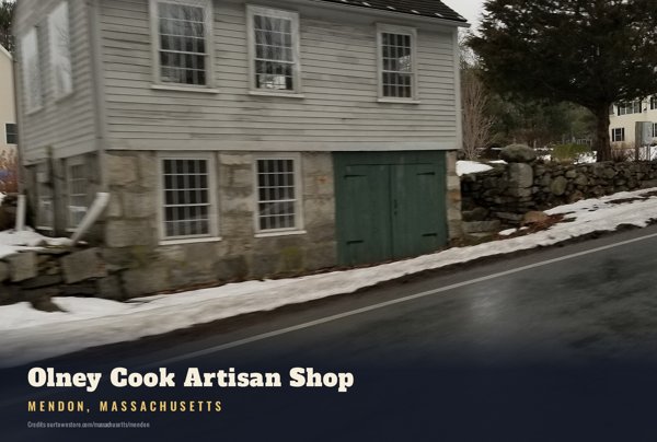 Mendon Olney Cook Artisan Shop Postcard artwork detail