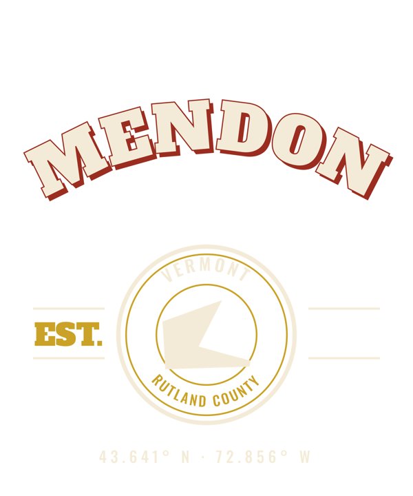 Mendon Est. Tee artwork detail