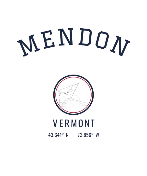 Mendon Est. Tumbler artwork detail
