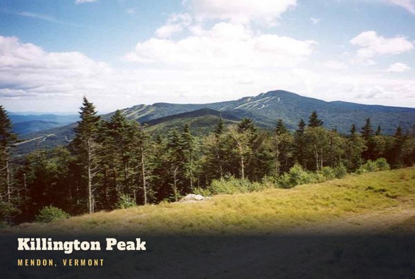 Mendon Killington Peak Postcard artwork detail