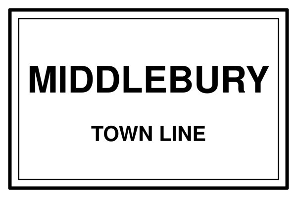Middlebury Town Line Mug artwork detail