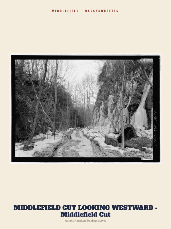Middlefield MIDDLEFIELD CUT LOOKING WESTWARD - Middlefield Cut Archive Print artwork detail