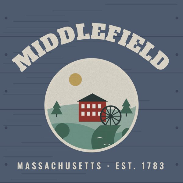 Middlefield Hometown Wood Sign artwork detail