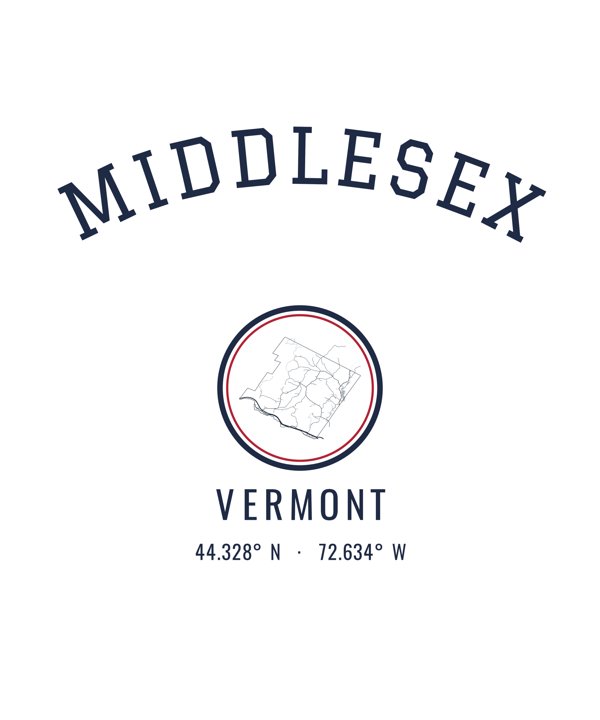 Middlesex Hometown Ornament artwork detail
