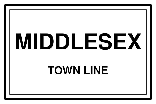 Middlesex Town Line Mug artwork detail