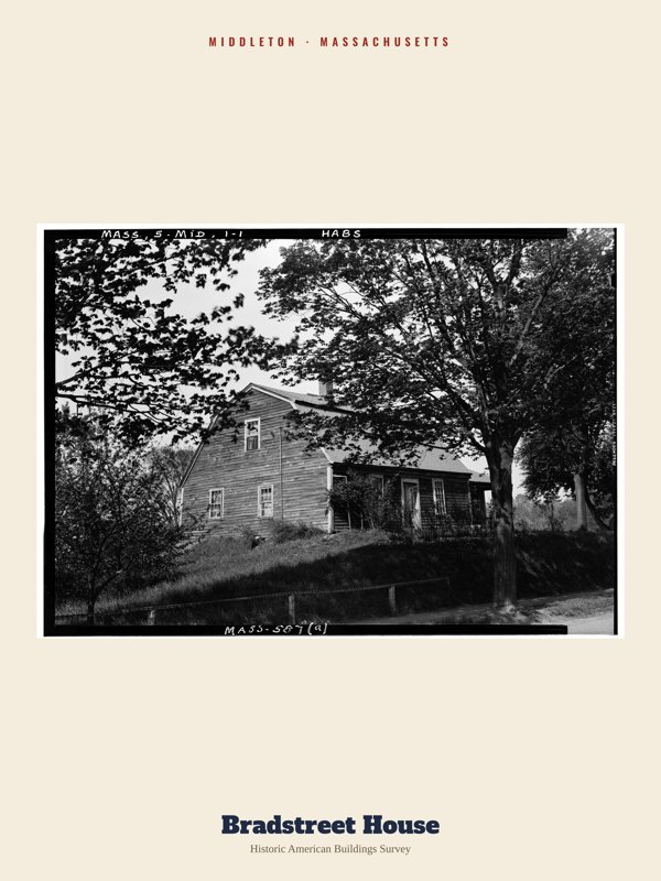 Middleton Bradstreet House Archive Print artwork detail