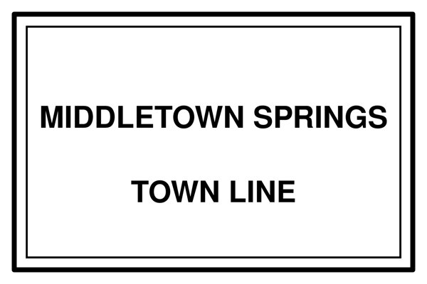 Middletown Springs Cork Coaster artwork detail