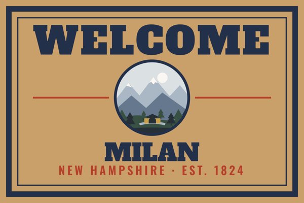 Milan Welcome Doormat artwork detail