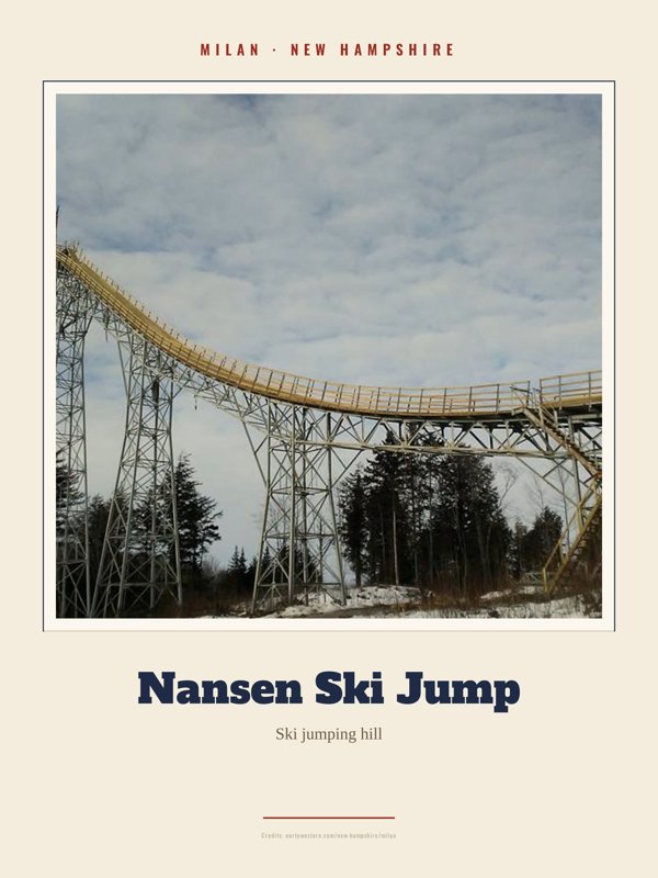 Milan Nansen Ski Jump Landmark Print artwork detail