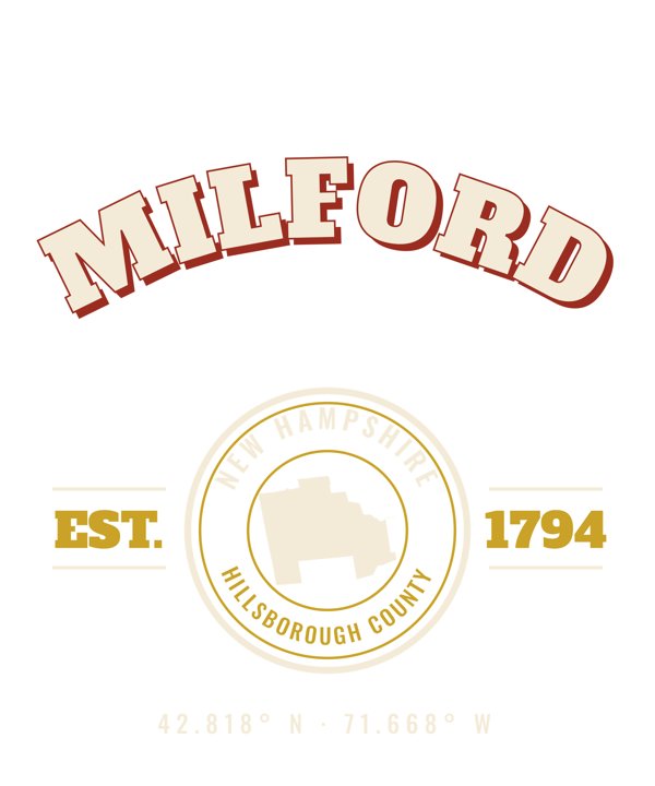 Milford Est. Tee artwork detail