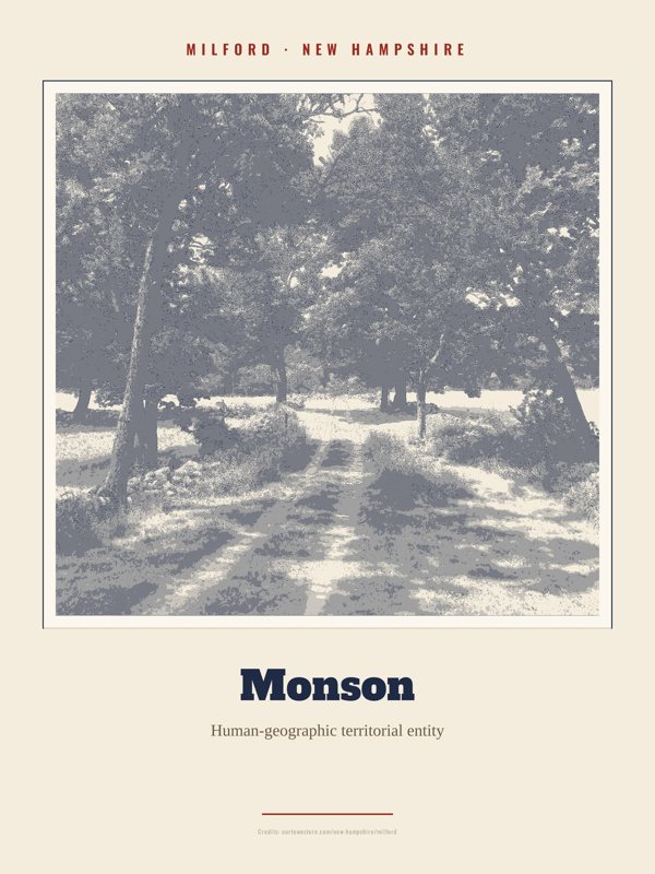 Milford Monson Landmark Print artwork detail