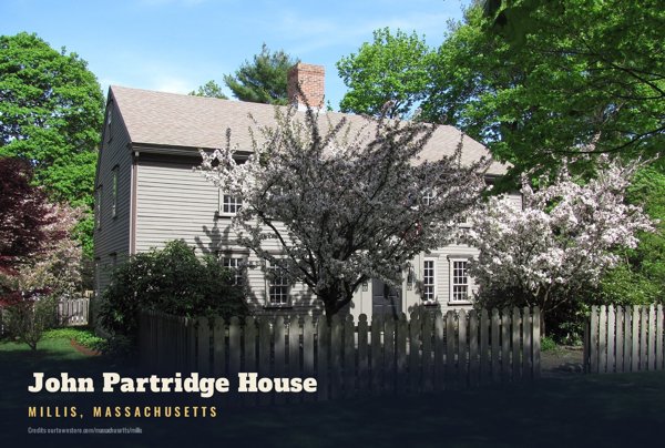 Millis John Partridge House Postcard artwork detail