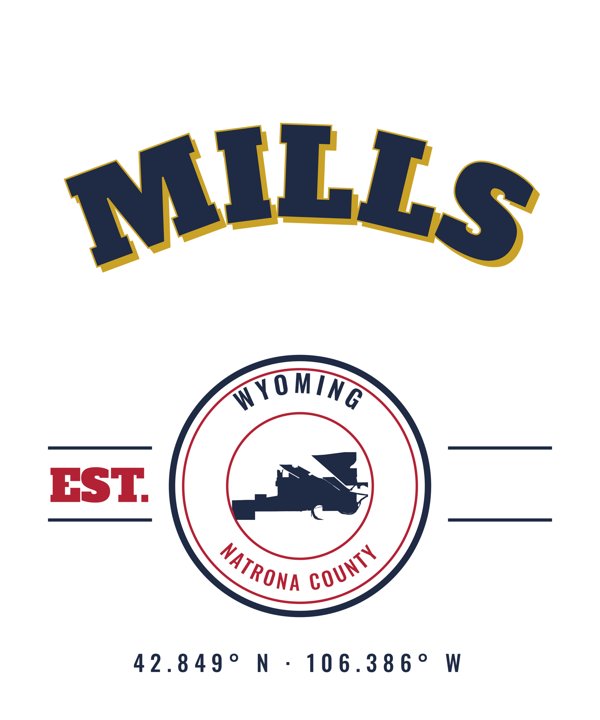 Mills Market Tote artwork detail