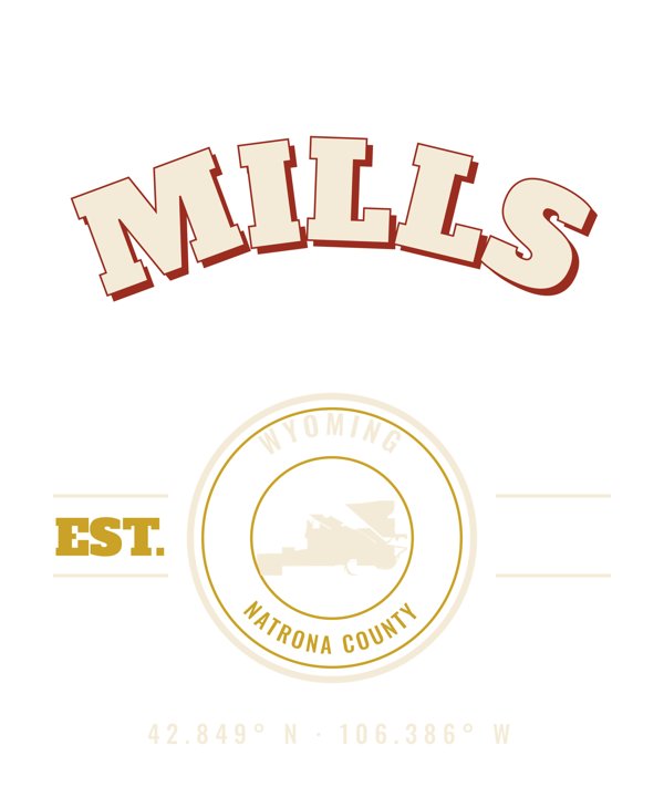 Mills Est. Tee artwork detail