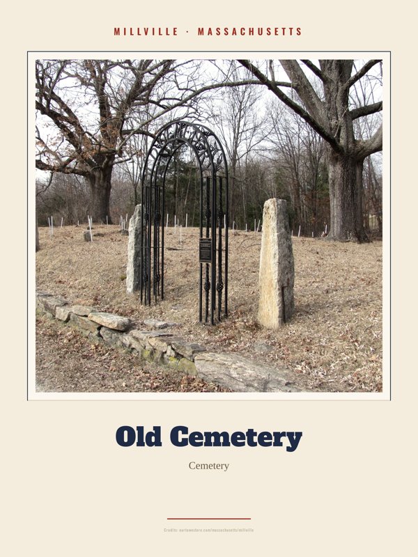 Millville Old Cemetery Landmark Print artwork detail