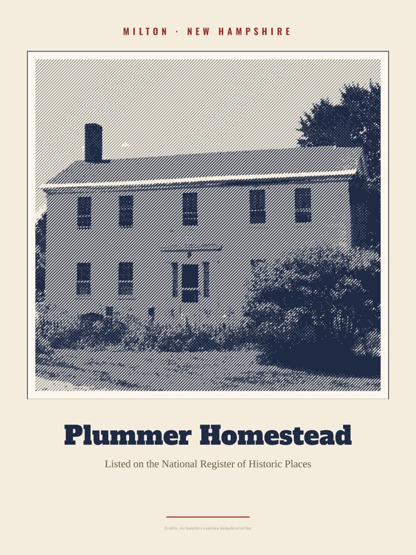 Milton Plummer Homestead Landmark Print artwork detail