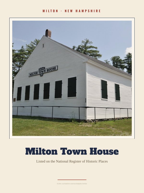 Milton Milton Town House Landmark Print artwork detail
