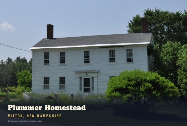 Milton Plummer Homestead Postcard artwork detail