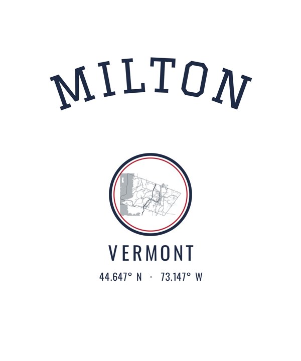 Milton Hometown Ornament artwork detail