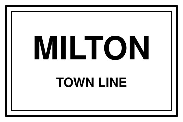 Milton Town Line Mug artwork detail
