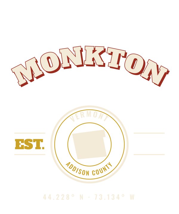 Monkton Est. Tee artwork detail