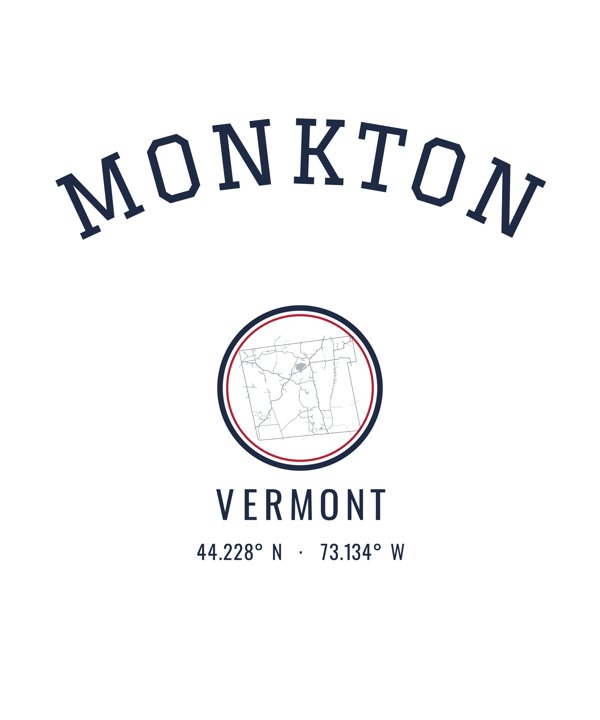 Monkton Hometown Ornament artwork detail