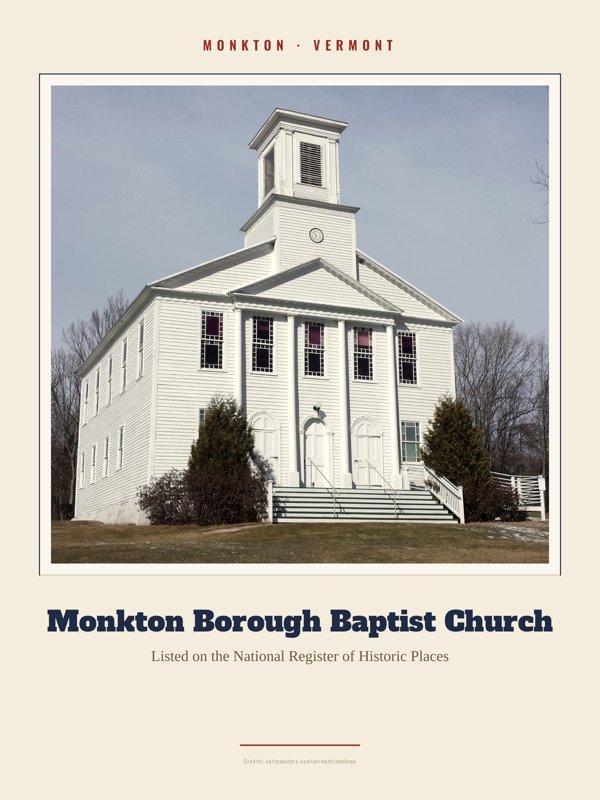 Monkton Monkton Borough Baptist Church Landmark Print artwork detail