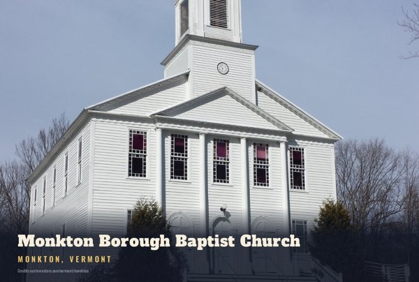 Monkton Monkton Borough Baptist Church Postcard artwork detail