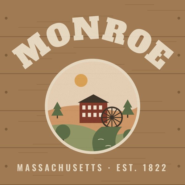 Monroe Hometown Wood Sign artwork detail