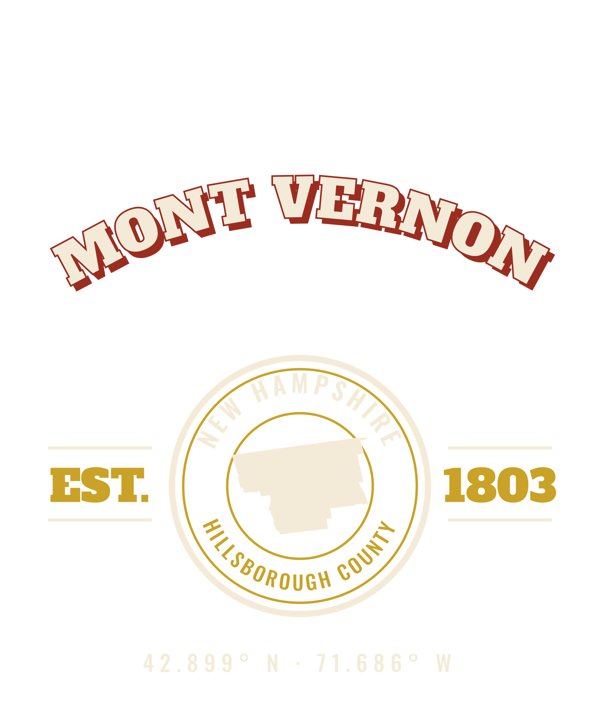 Mont Vernon Est. Tee artwork detail