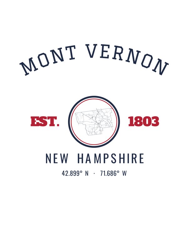 Mont Vernon Hometown Ornament artwork detail