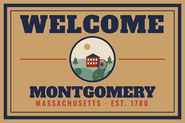 Montgomery Welcome Doormat artwork detail
