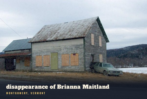 Montgomery disappearance of Brianna Maitland Postcard artwork detail