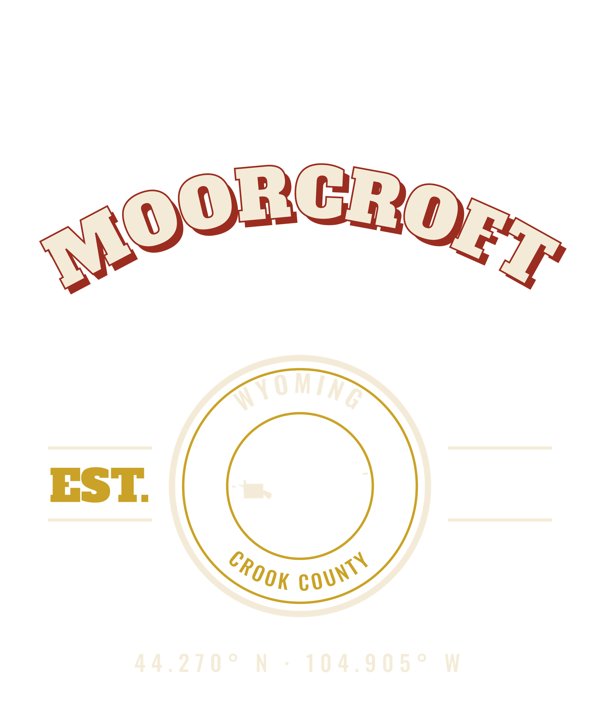 Moorcroft Est. Tee artwork detail