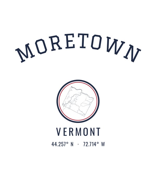Moretown Hometown Ornament artwork detail