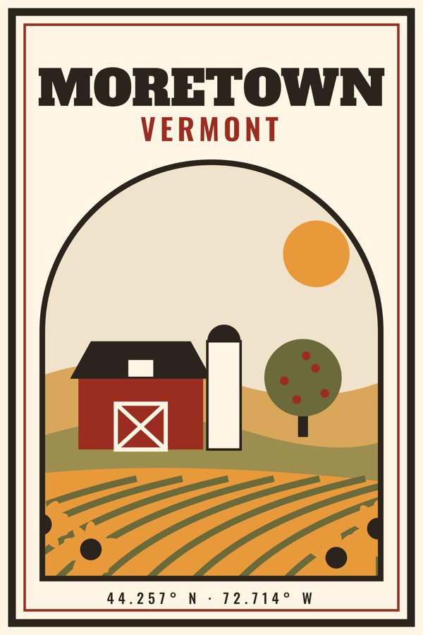 Moretown Garden Flag artwork detail