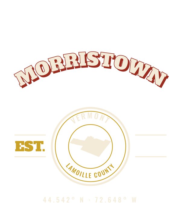 Morristown Varsity Crewneck artwork detail