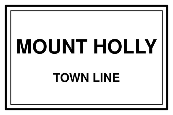 Mount Holly Town Line Mug artwork detail