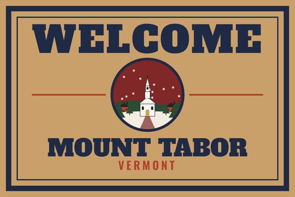 Mount Tabor Welcome Doormat artwork detail