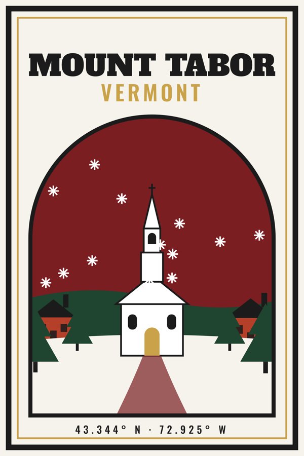 Mount Tabor Garden Flag artwork detail