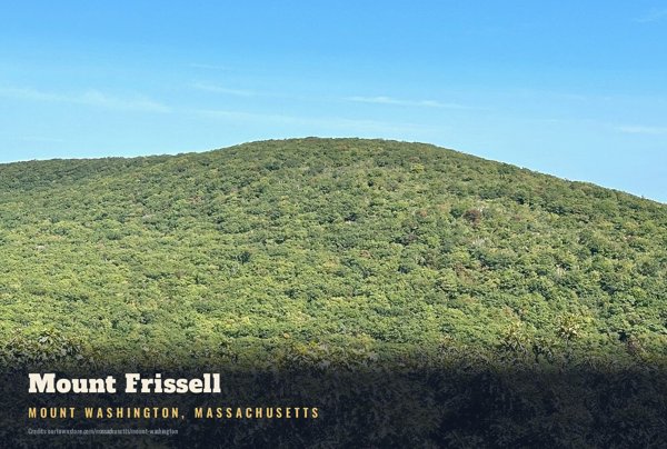 Mount Washington Mount Frissell Postcard artwork detail