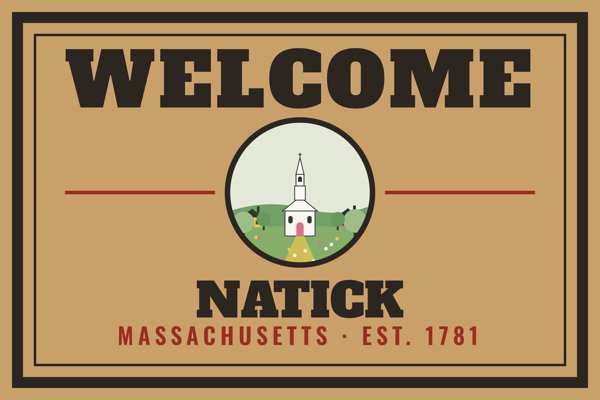 Natick Welcome Doormat artwork detail