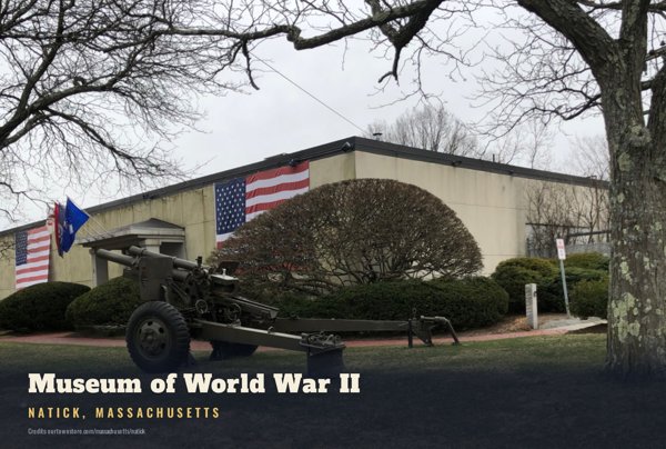 Natick Museum of World War II Postcard artwork detail