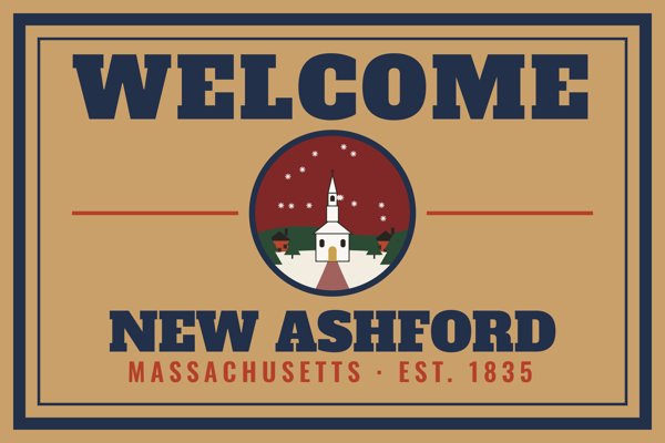 New Ashford Welcome Doormat artwork detail