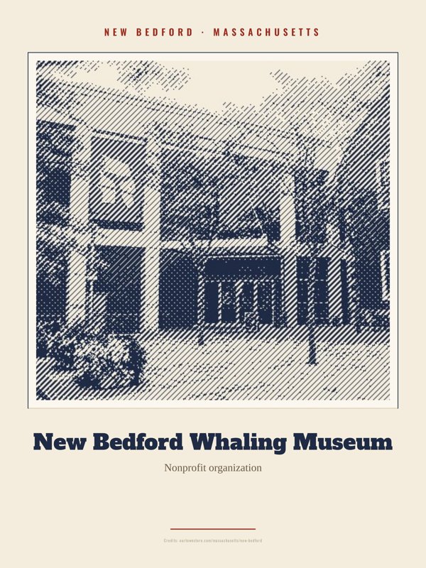 New Bedford New Bedford Whaling Museum Landmark Print artwork detail