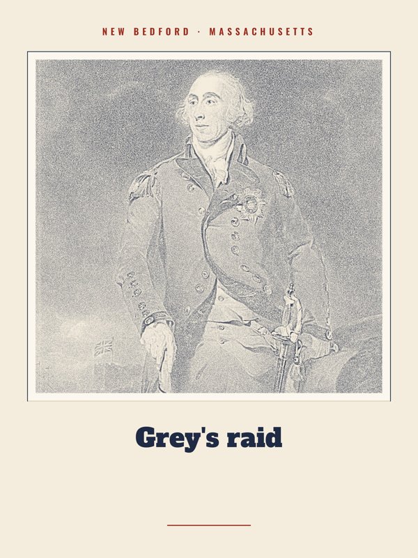 New Bedford Grey's raid Landmark Print artwork detail