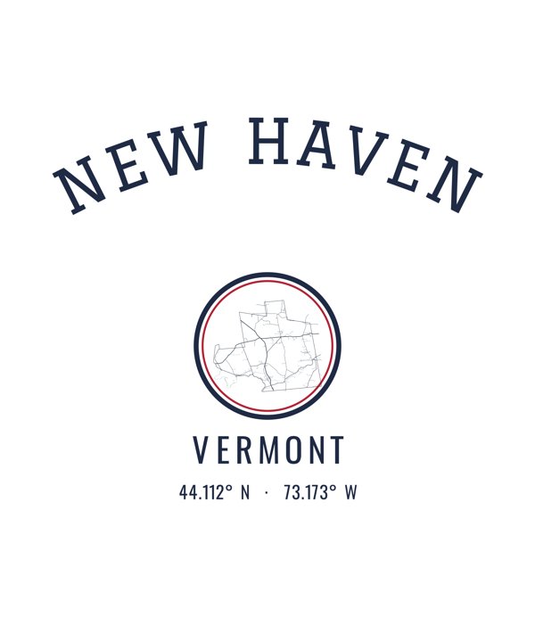 New Haven Hometown Ornament artwork detail