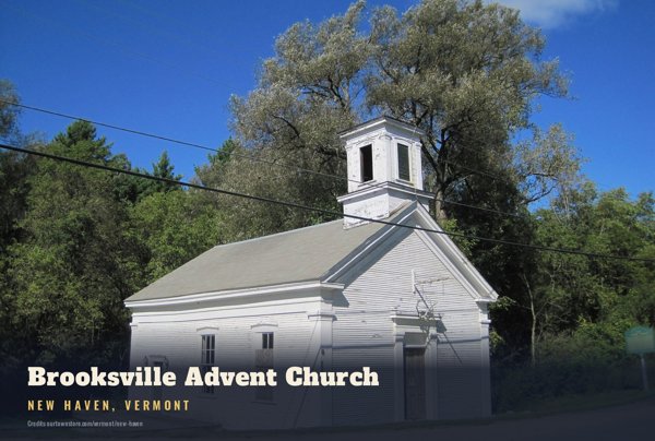 New Haven Brooksville Advent Church Postcard artwork detail