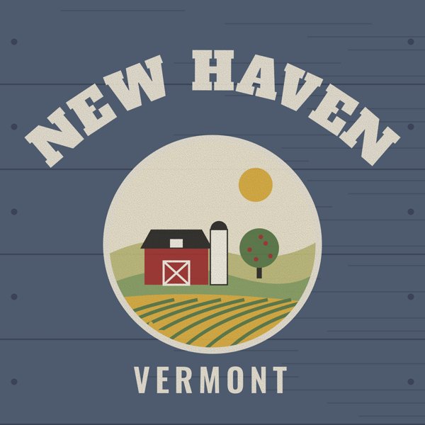 New Haven Hometown Wood Sign artwork detail